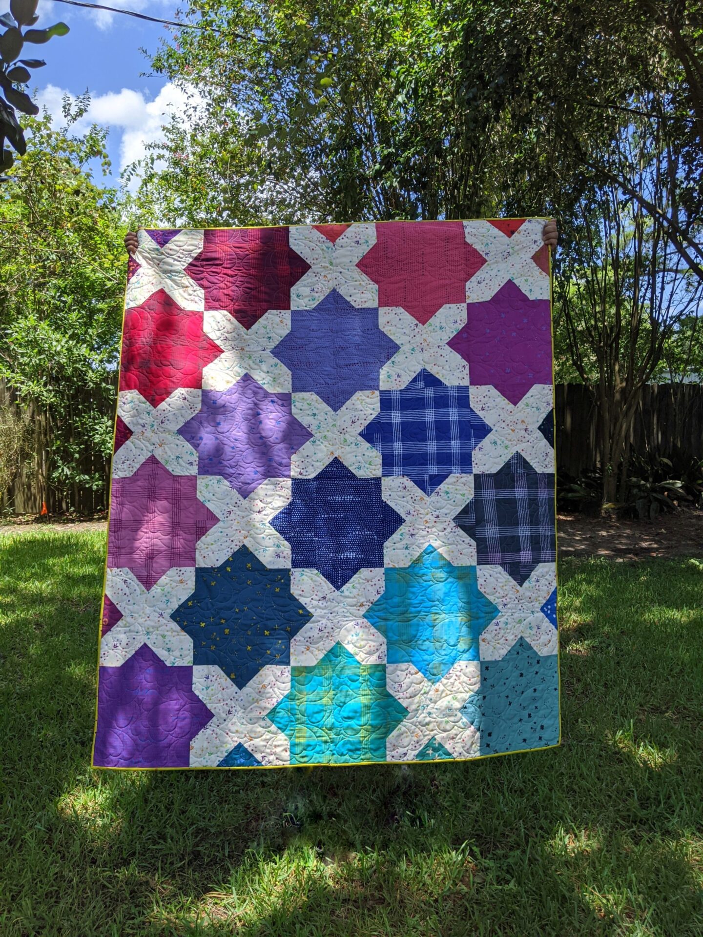 Beyond Quilting Cotton slightly biased quilts