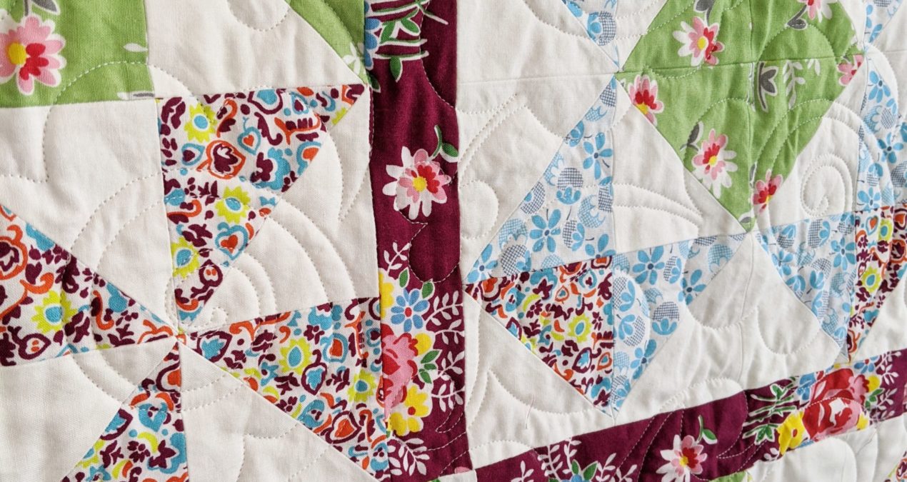 Half Square Triangle Block of the Month Quilt
