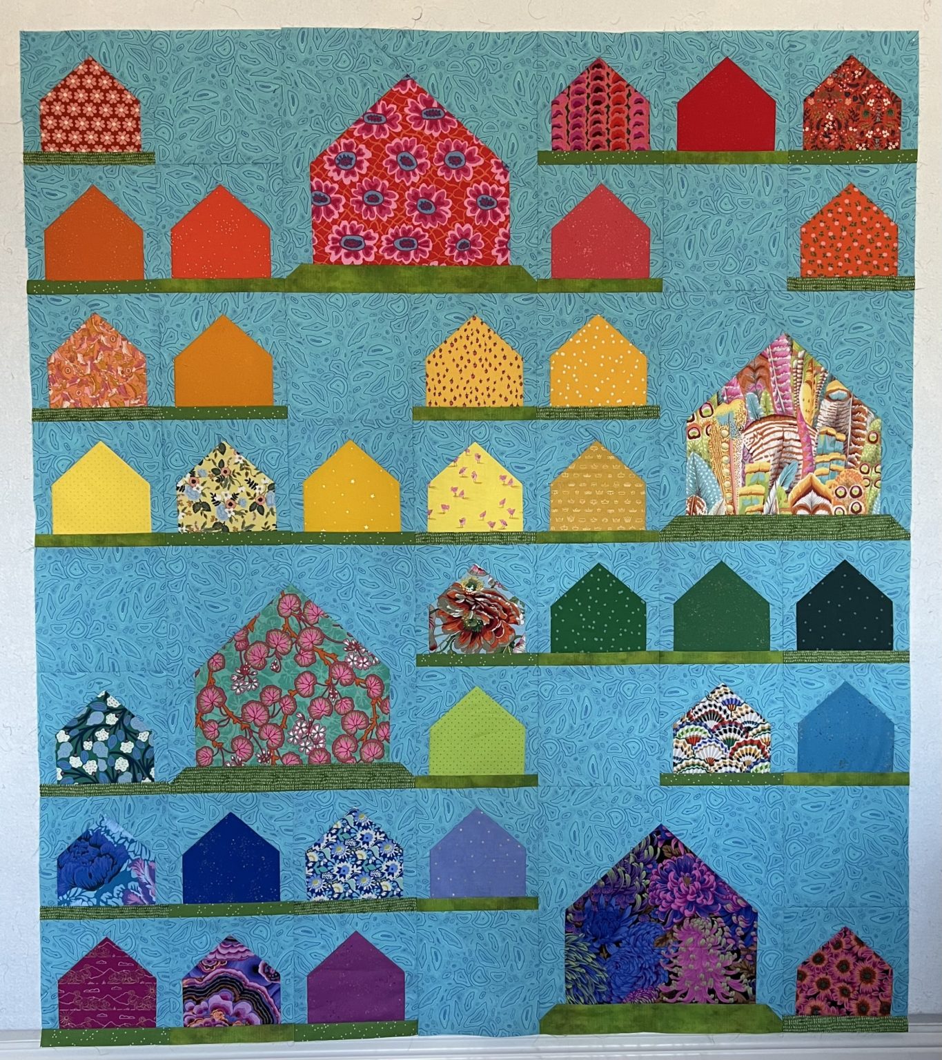 Nest (the tester ones) – slightly biased quilts