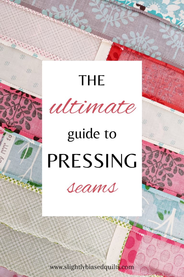 The Ultimate Guide to Pressing Seams in Quilting slightly biased quilts